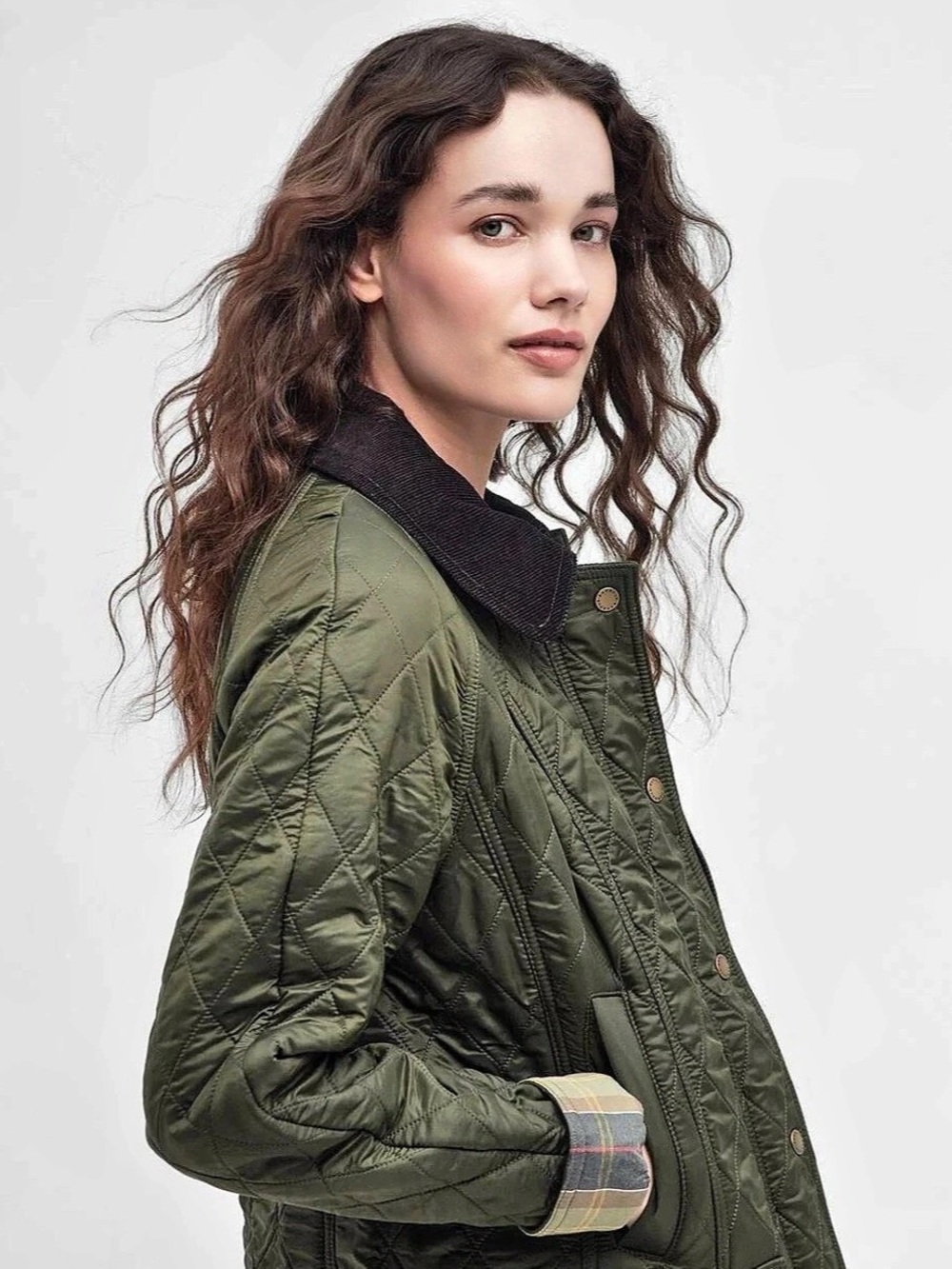 Barbour Beadnell Polarquilt Jacket Green - Picture 3 of 10